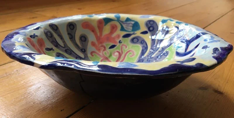 Seaweed and Cornish Fish ceramic bowl from artist Joanne Short - Image 4