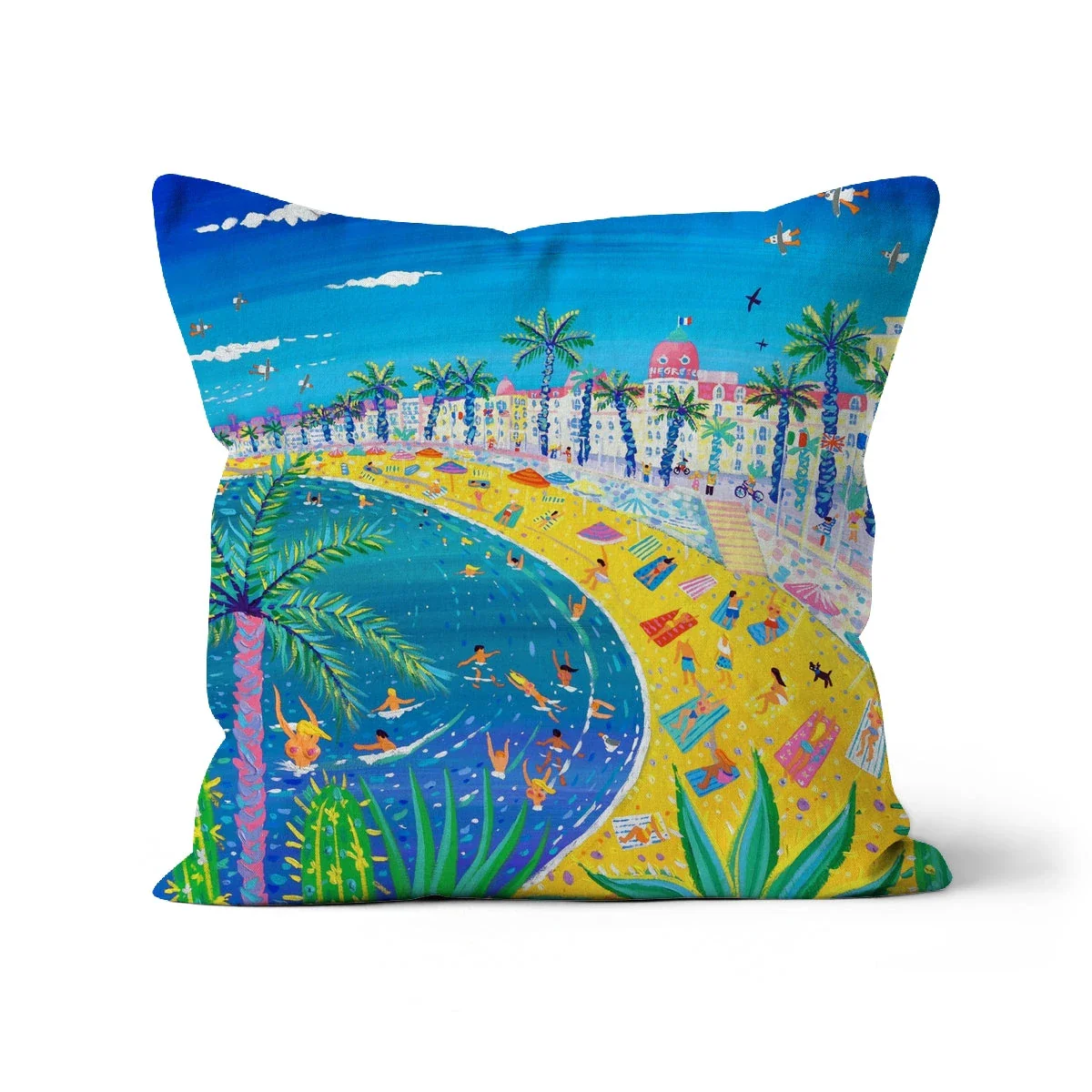 Sexy Curves, Nice, France. Art Cushion by John Dyer - Image 9