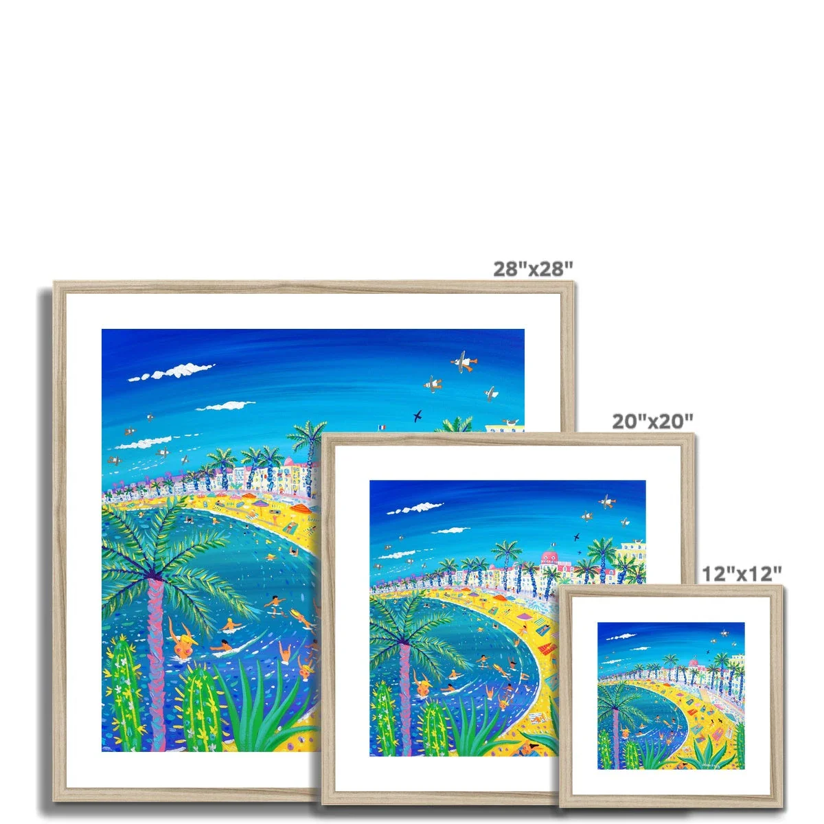 John Dyer Framed Open Edition French Art Print. 'Sexy Curves, Nice, France'. Hotel Negresco, Promenade des Anglais - Image 12