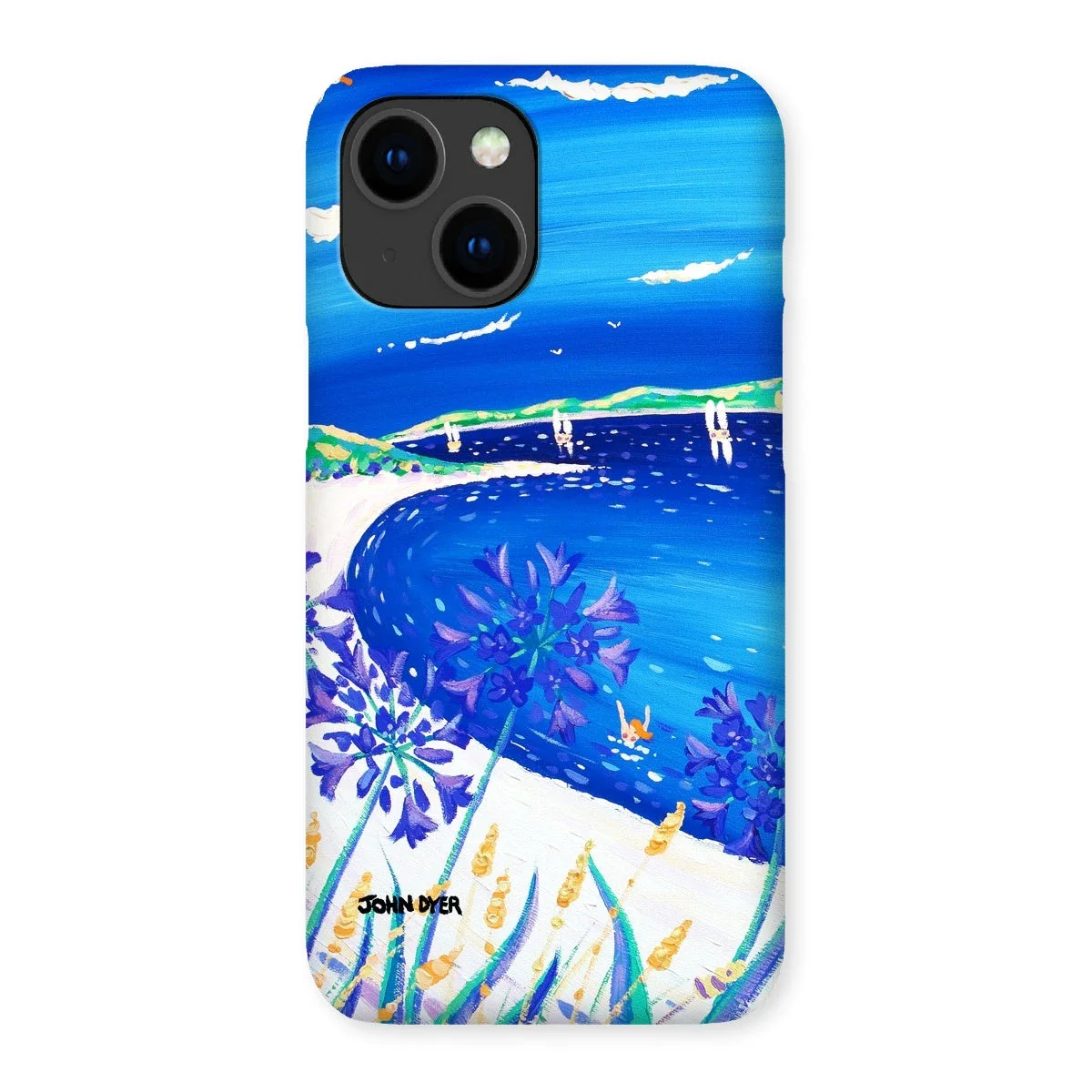 Snap Art Phone Case. Agapanthus Flowers, Tresco. Artist John Dyer. Cornwall Art Gallery. - Image 46