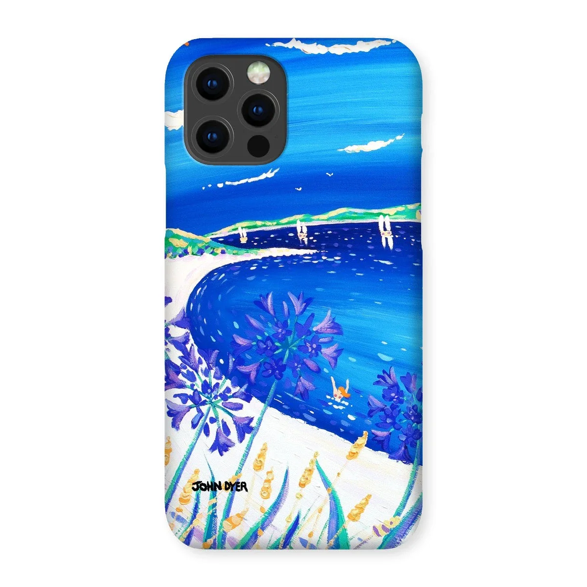 Snap Art Phone Case. Agapanthus Flowers, Tresco. Artist John Dyer. Cornwall Art Gallery. - Image 6
