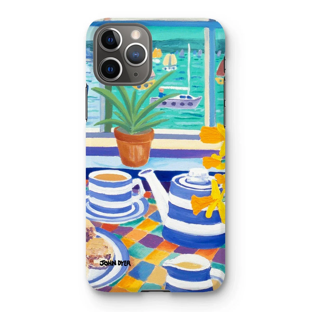 Snap Art Phone Case. Cornishware. Artist John Dyer. Cornwall Art Gallery - Image 25