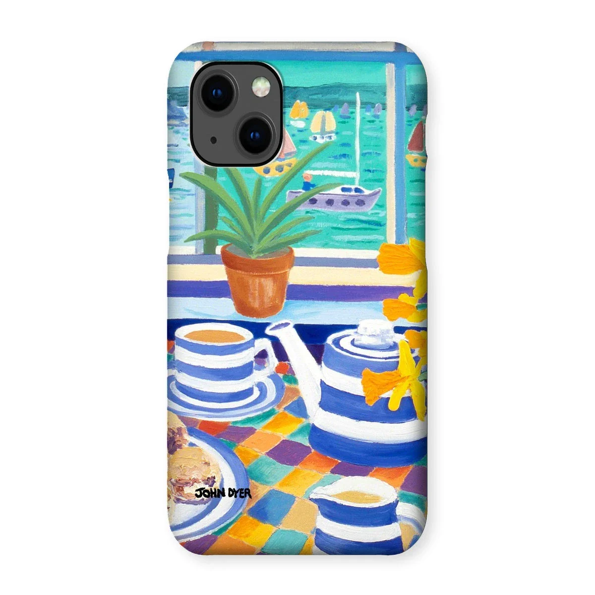 Snap Art Phone Case. Cornishware. Artist John Dyer. Cornwall Art Gallery - Image 5