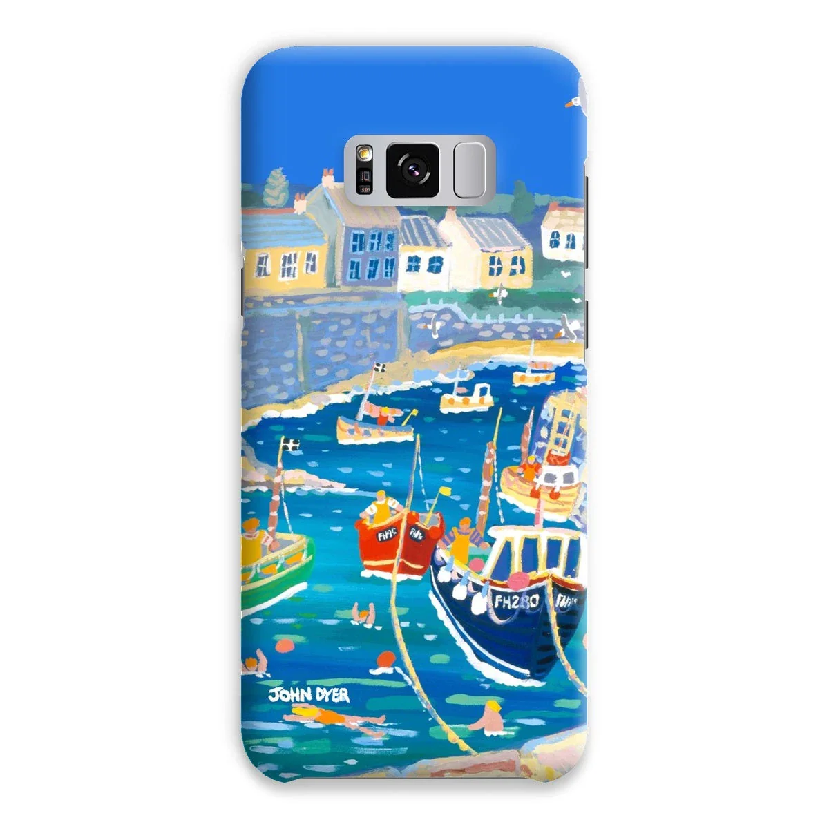 Snap Art Phone Case. Coverack Harbour. Artist John Dyer. Cornwall Art Gallery - Image 13