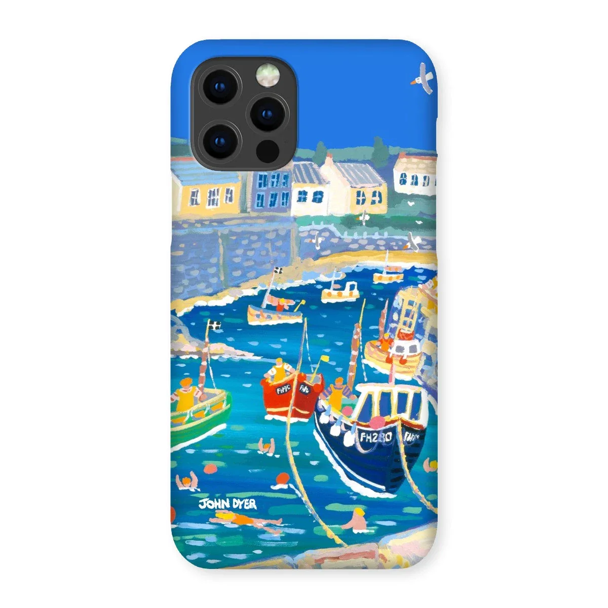 Snap Art Phone Case. Coverack Harbour. Artist John Dyer. Cornwall Art Gallery - Image 29