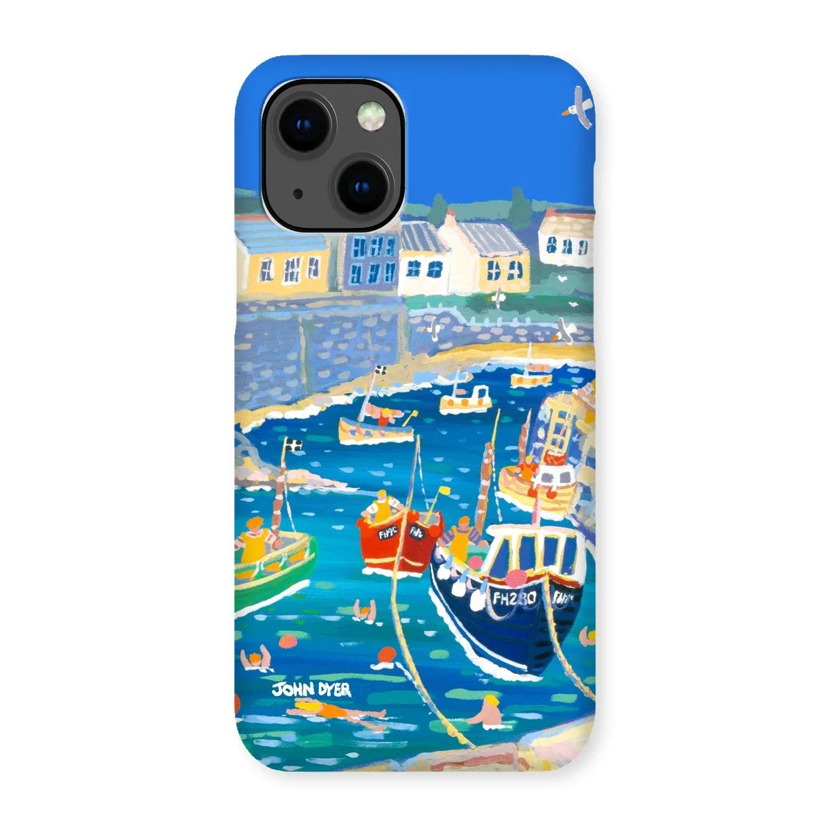 Snap Art Phone Case. Coverack Harbour. Artist John Dyer. Cornwall Art Gallery - Image 4