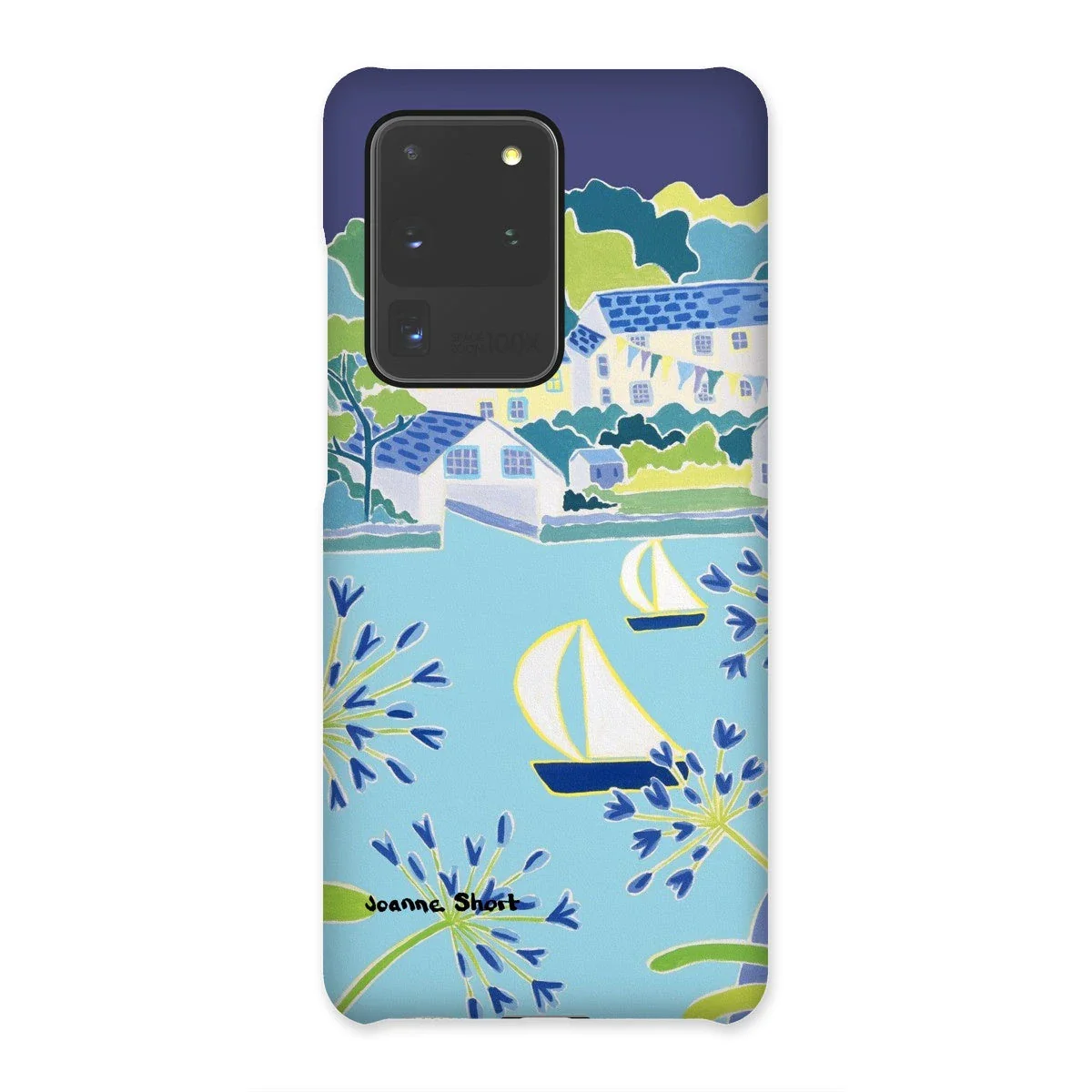 Snap Art Phone Case. Helford River & Village. Artist Joanne Short. Cornwall Art Gallery - Image 2
