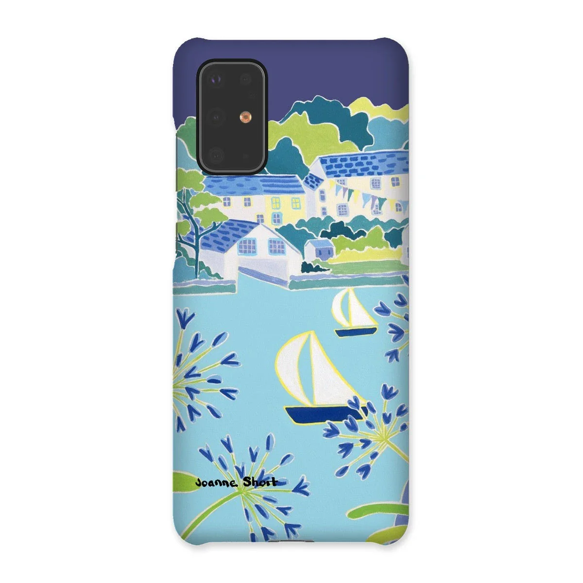 Snap Art Phone Case. Helford River & Village. Artist Joanne Short. Cornwall Art Gallery - Image 3