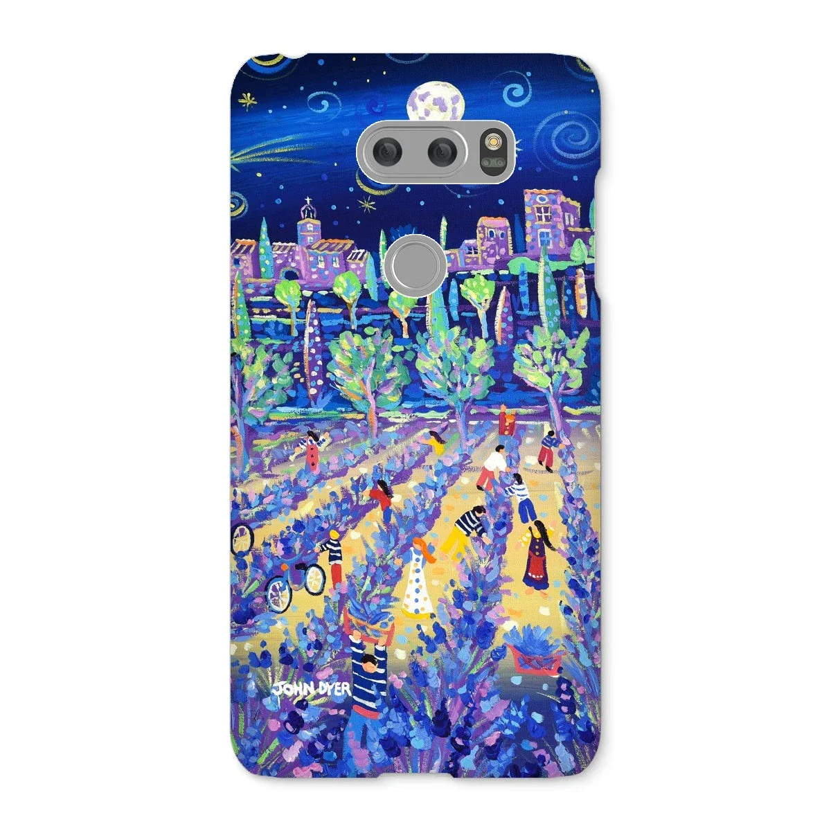 Snap Art Phone Case. Lavender Pickers, Provence, France. Artist John Dyer. Cornwall Art Gallery. - Image 40
