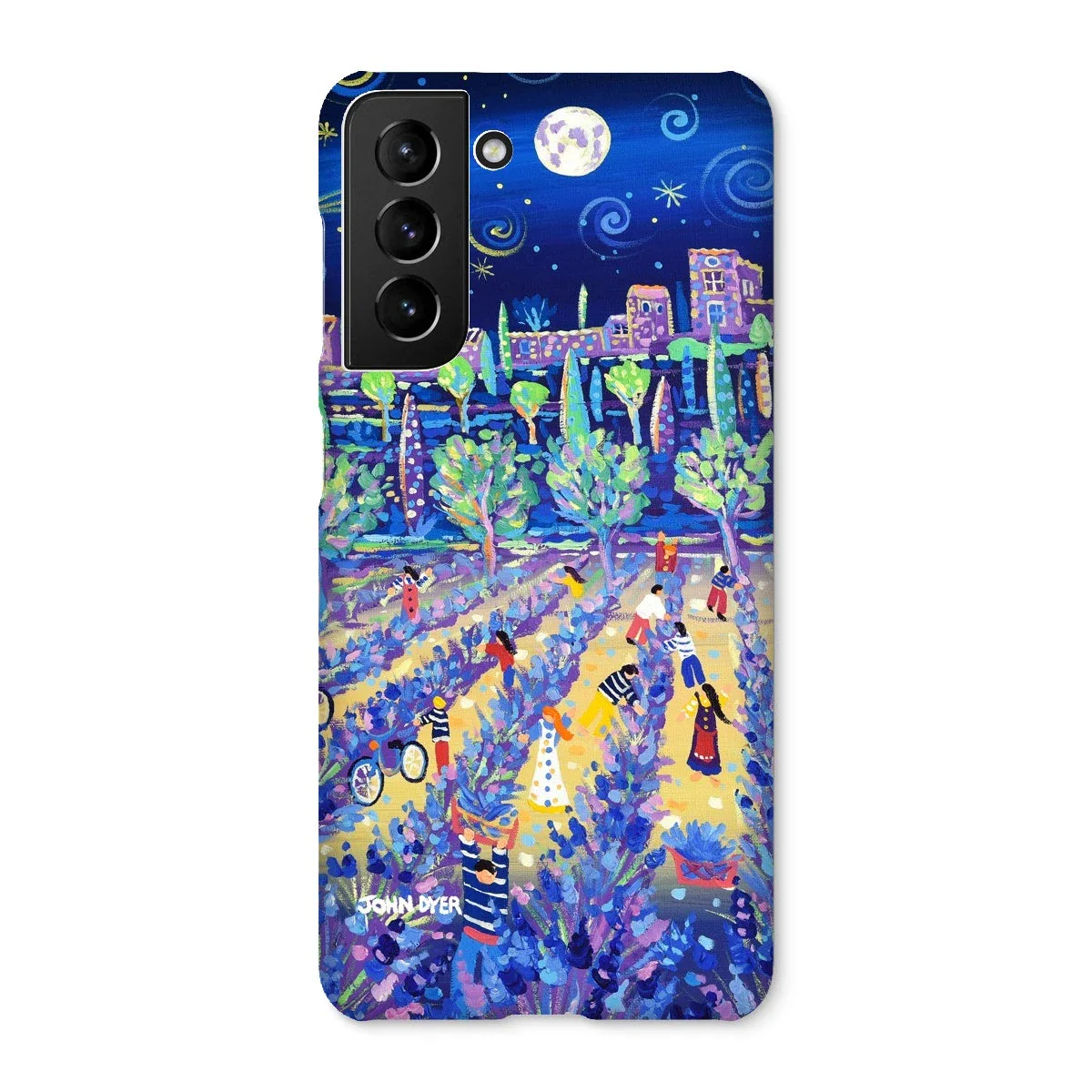 Snap Art Phone Case. Lavender Pickers, Provence, France. Artist John Dyer. Cornwall Art Gallery. - Image 41