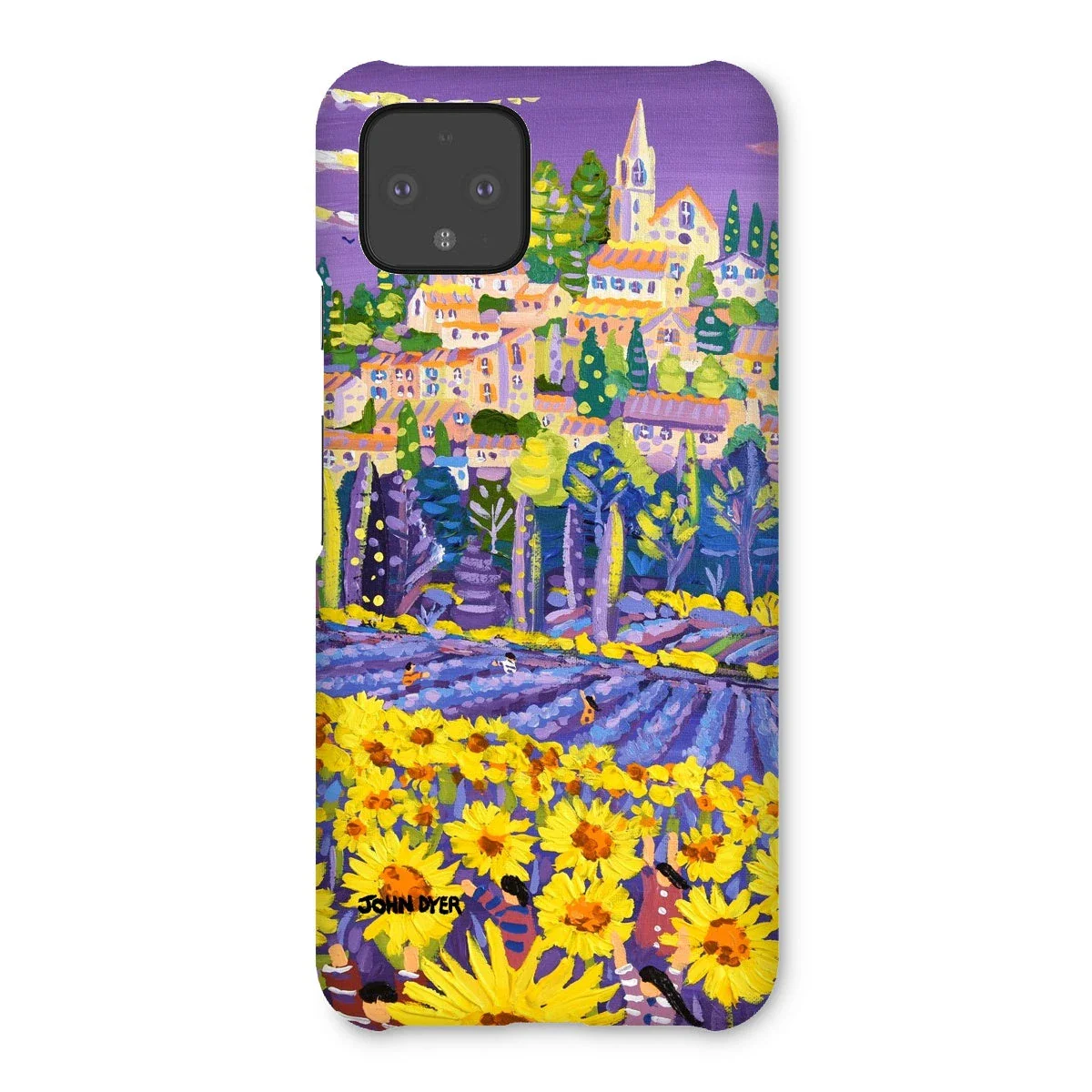 Snap Art Phone Case. Lavender & Sunflower Pickers, Provence, France. Artist John Dyer. Cornwall Art Gallery. - Image 17
