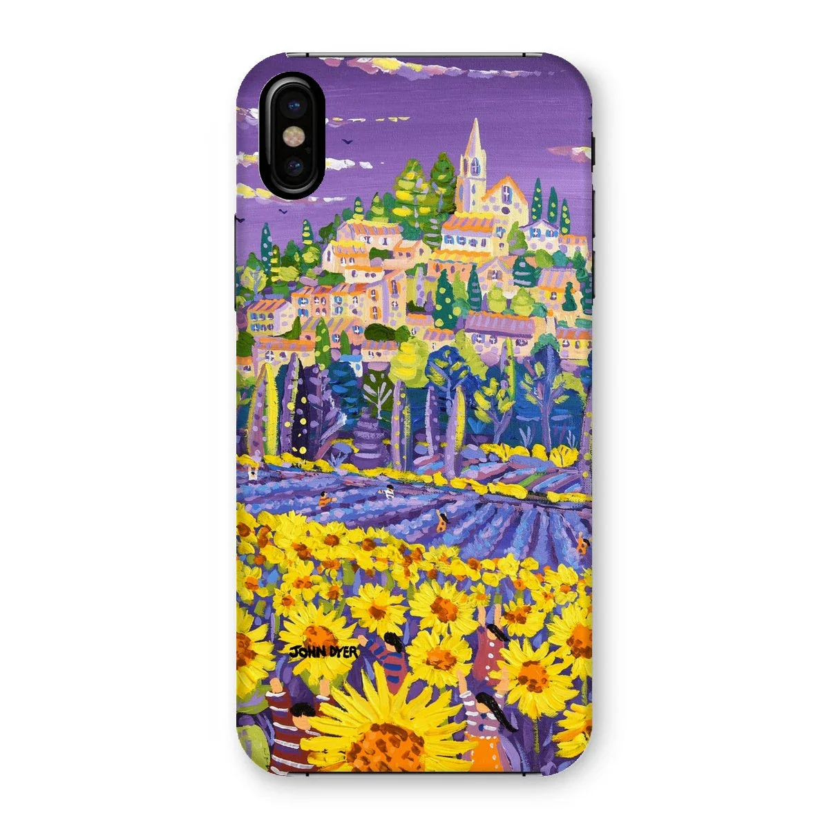 Snap Art Phone Case. Lavender & Sunflower Pickers, Provence, France. Artist John Dyer. Cornwall Art Gallery. - Image 36