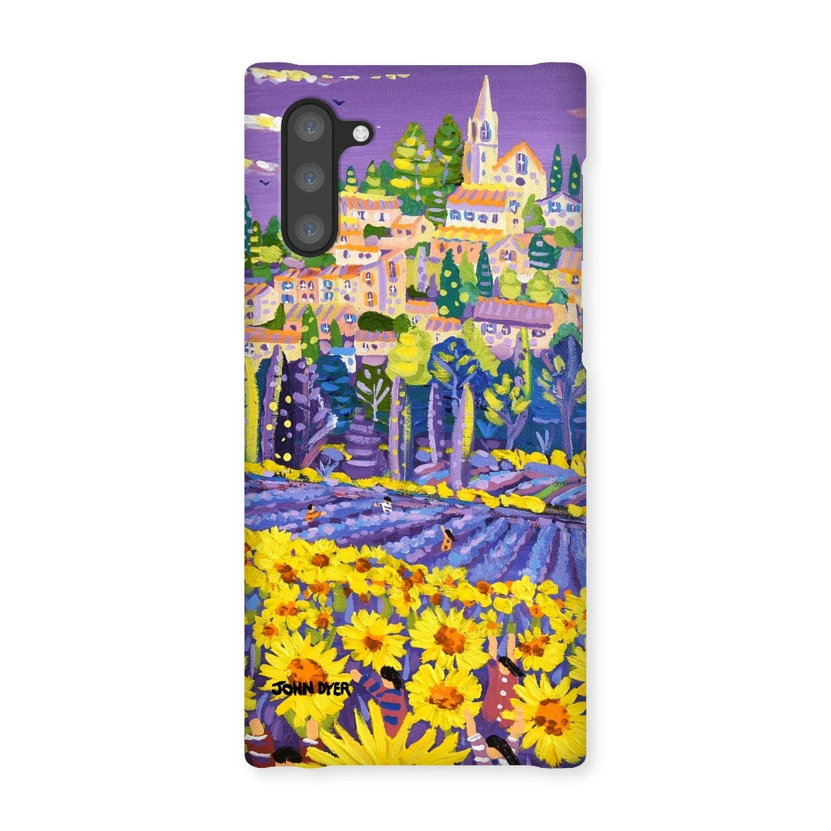 Snap Art Phone Case. Lavender & Sunflower Pickers, Provence, France. Artist John Dyer. Cornwall Art Gallery. - Image 8