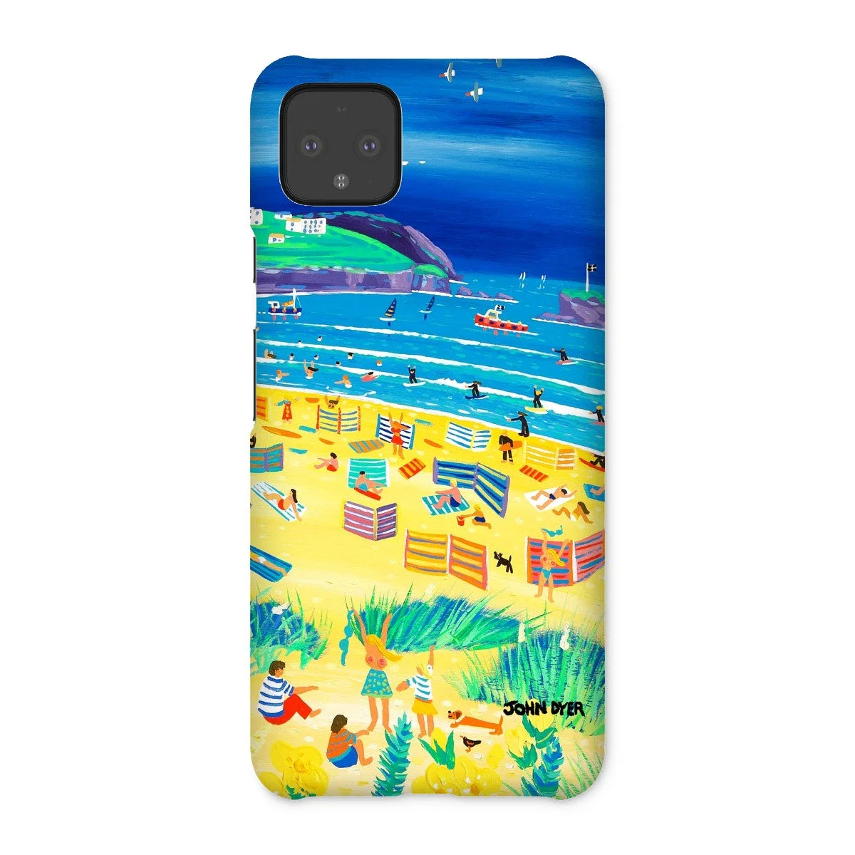 Snap Art Phone Case. Perranporth Beach. Artist John Dyer. Cornwall Art Gallery - Image 18