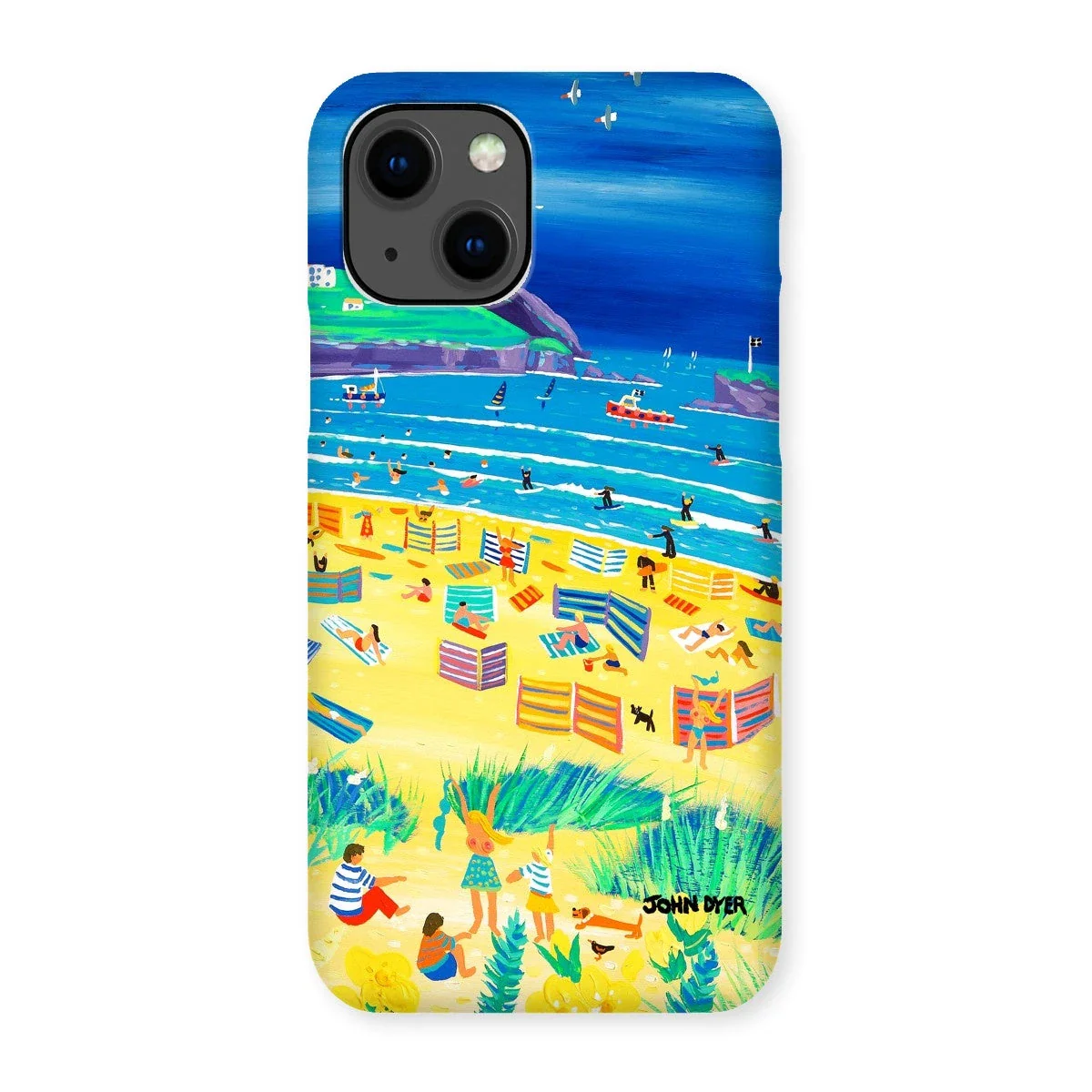Snap Art Phone Case. Perranporth Beach. Artist John Dyer. Cornwall Art Gallery - Image 4