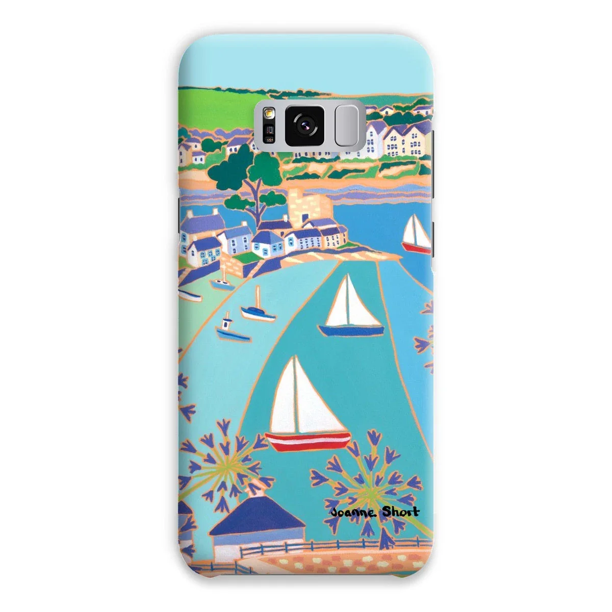 Snap Art Phone Case. Polruan & Fowey River. Artist Joanne Short. Cornwall Art Gallery - Image 13