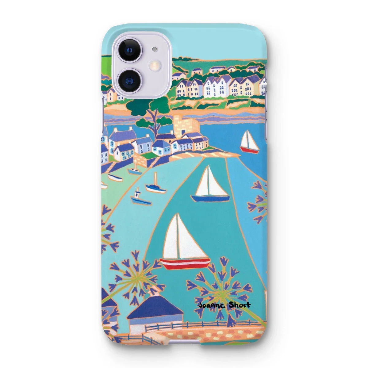 Snap Art Phone Case. Polruan & Fowey River. Artist Joanne Short. Cornwall Art Gallery - Image 24