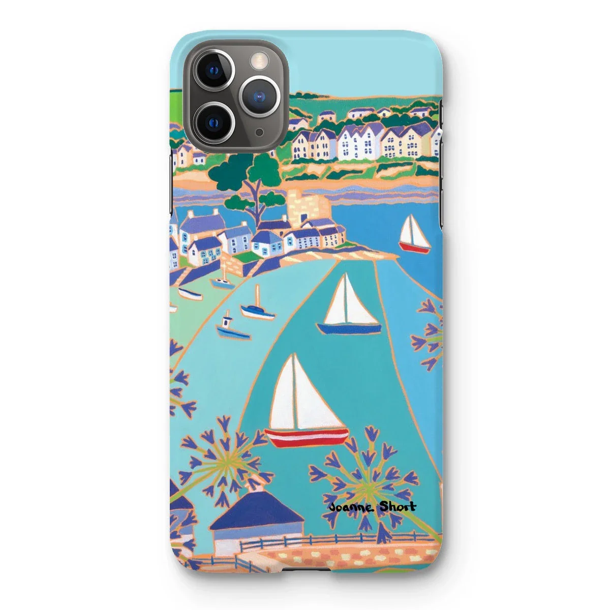 Snap Art Phone Case. Polruan & Fowey River. Artist Joanne Short. Cornwall Art Gallery - Image 26