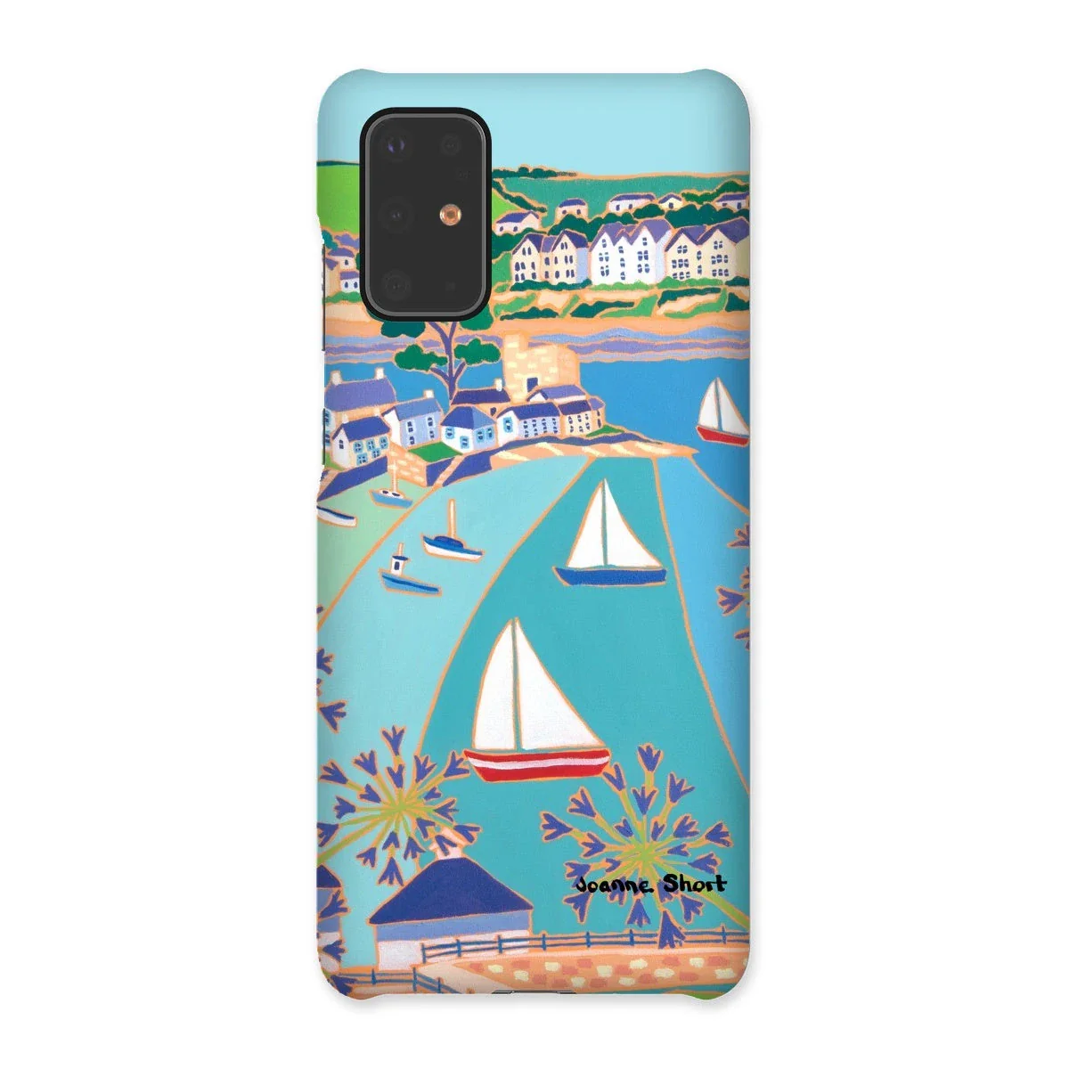 Snap Art Phone Case. Polruan & Fowey River. Artist Joanne Short. Cornwall Art Gallery - Image 3