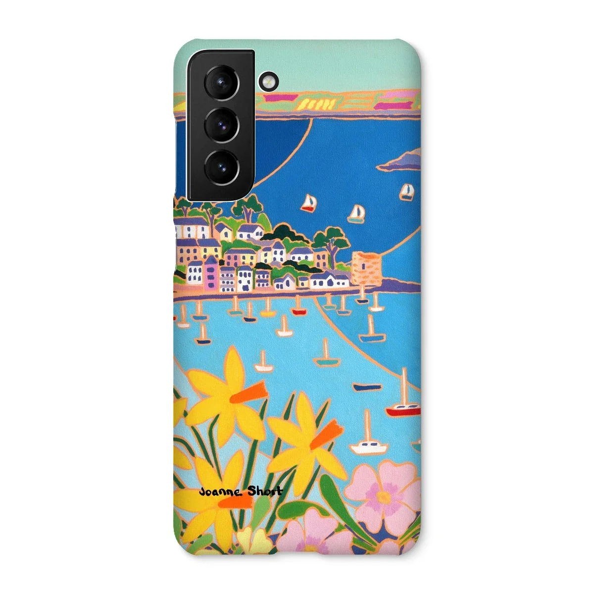 Snap Art Phone Case. Polruan, Fowey River. Artist Joanne Short. Cornwall Art Gallery - Image 41
