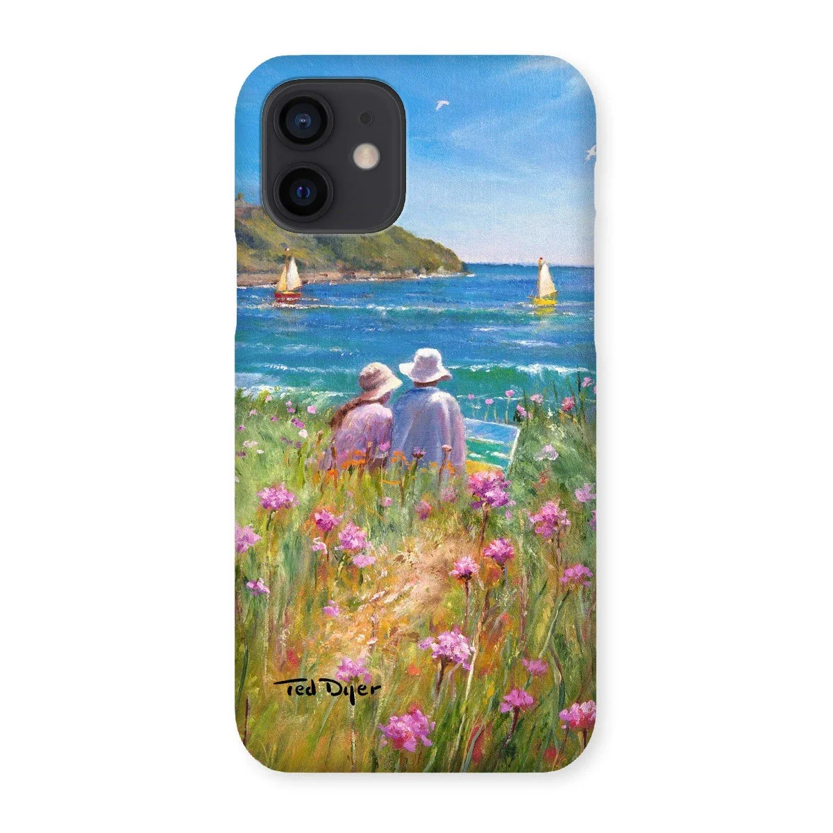Snap Art Phone Case. Sea Pinks and Painters, Falmouth. Artist Ted Dyer. Cornwall Art Gallery - Image 27