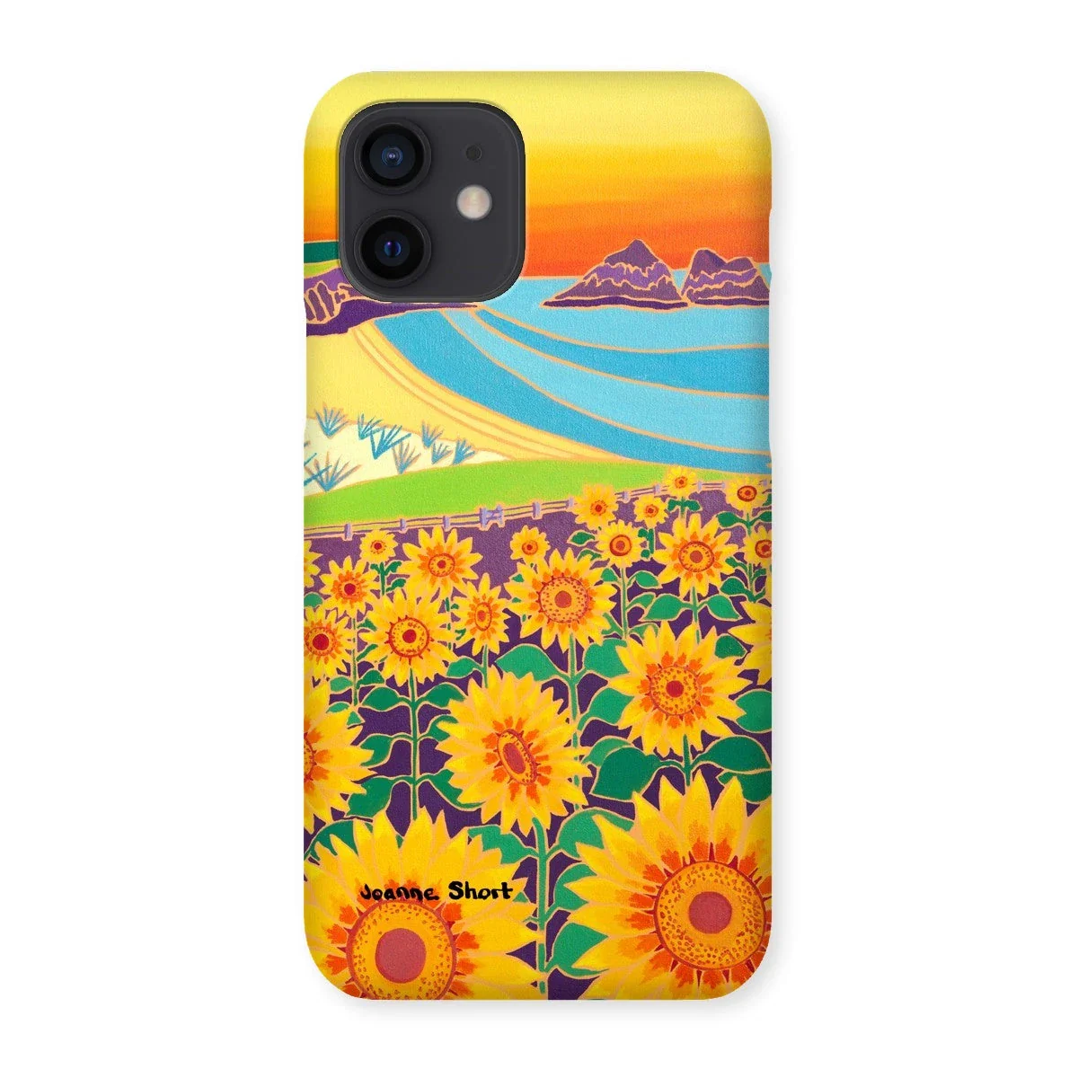 Snap Art Phone Case. Sunflowers, Holywell Bay. Artist Joanne Short. Cornwall Art Gallery - Image 27