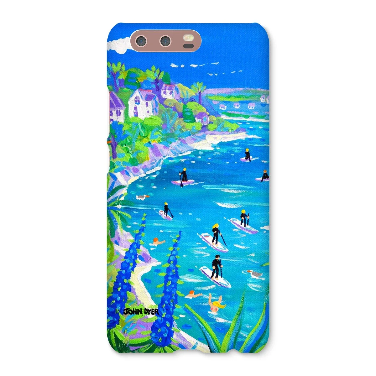 Snap Art Phone Case. SUP Paddleboarding, Gannel Estuary, Newquay. Artist John Dyer. Cornwall Art Gallery - Image 20