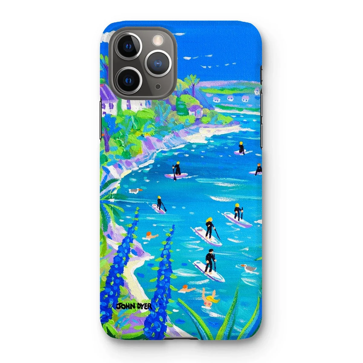 Snap Art Phone Case. SUP Paddleboarding, Gannel Estuary, Newquay. Artist John Dyer. Cornwall Art Gallery - Image 25