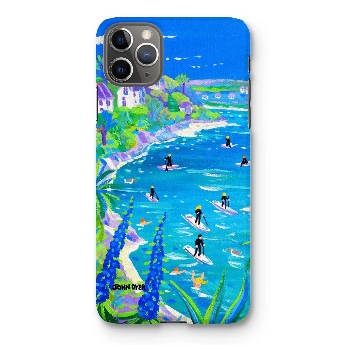 Snap Art Phone Case. SUP Paddleboarding, Gannel Estuary, Newquay. Artist John Dyer. Cornwall Art Gallery - Image 26