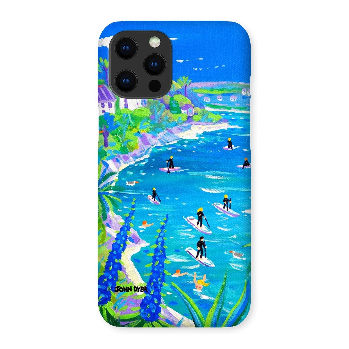 Snap Art Phone Case. SUP Paddleboarding, Gannel Estuary, Newquay. Artist John Dyer. Cornwall Art Gallery - Image 30