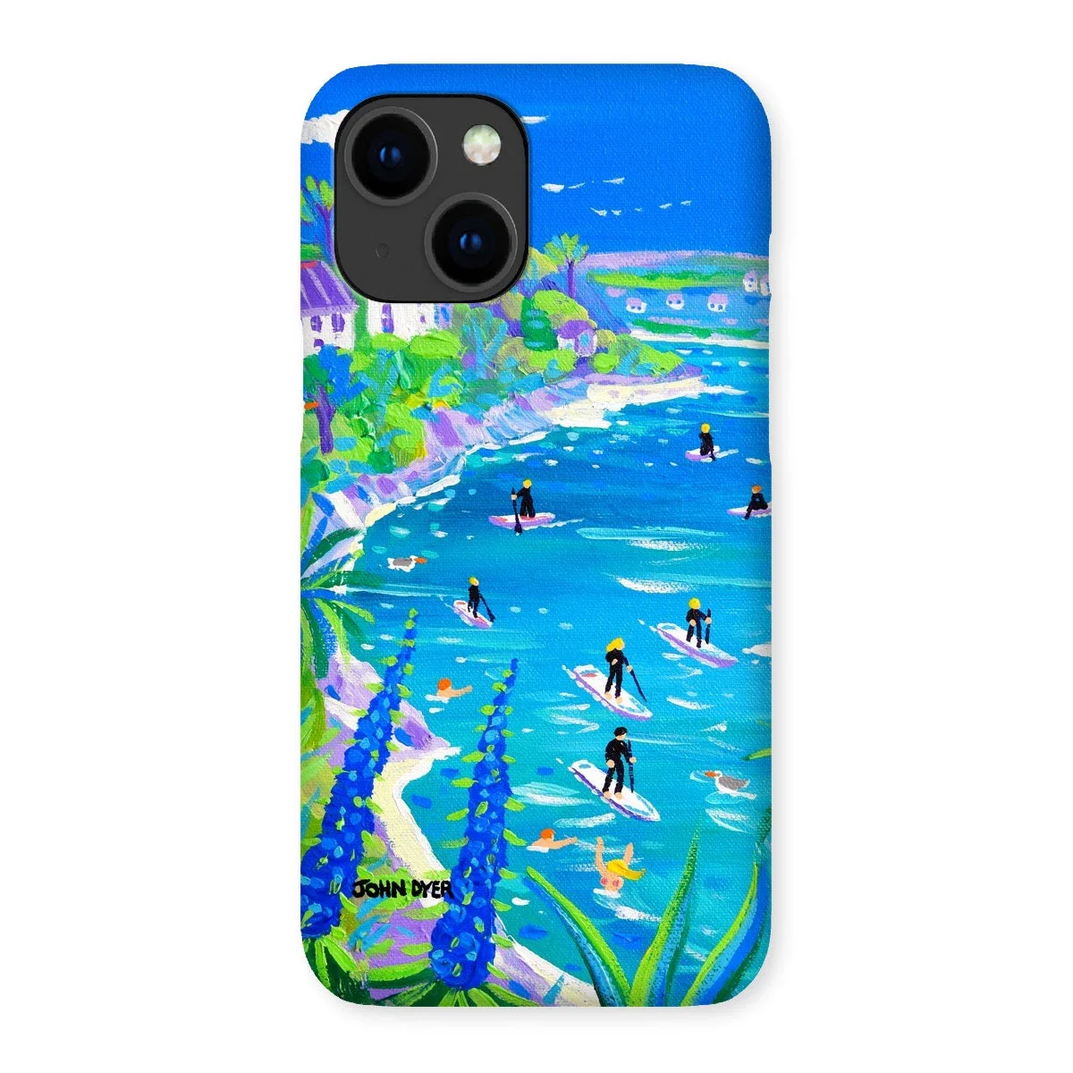 Snap Art Phone Case. SUP Paddleboarding, Gannel Estuary, Newquay. Artist John Dyer. Cornwall Art Gallery - Image 46