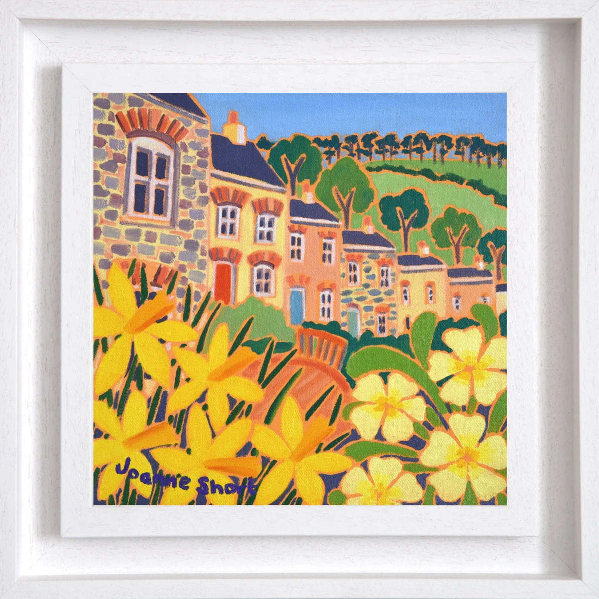 'Spring Garden, Stippy Stappy, St Agnes', 8 x 8 inches oil on canvas still life. Painting by Cornish Artist Joanne Short - Image 2