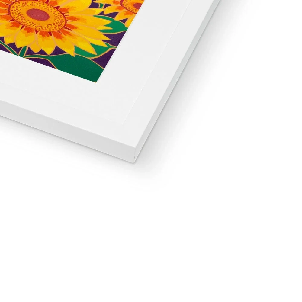 Joanne Short Framed Open Edition Cornish Fine Art Print. 'Sunny Sunflowers, Holywell Bay Beach Sunset'. Cornwall Art Gallery - Image 8