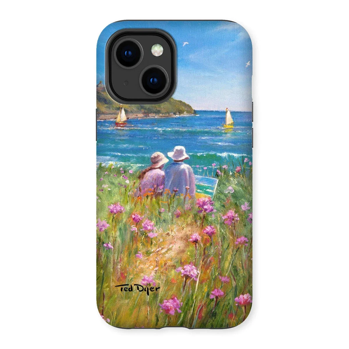 Tough Art Phone Case. 'Sea Pinks and Painters'. Artist Ted Dyer. Cornwall Art Gallery - Image 26