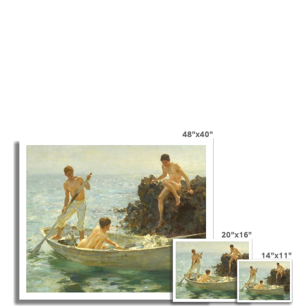 Henry Scott Tuke Open Edition Art Print. The Bathing Cove. Art Gallery Gay Historic Art - Image 3