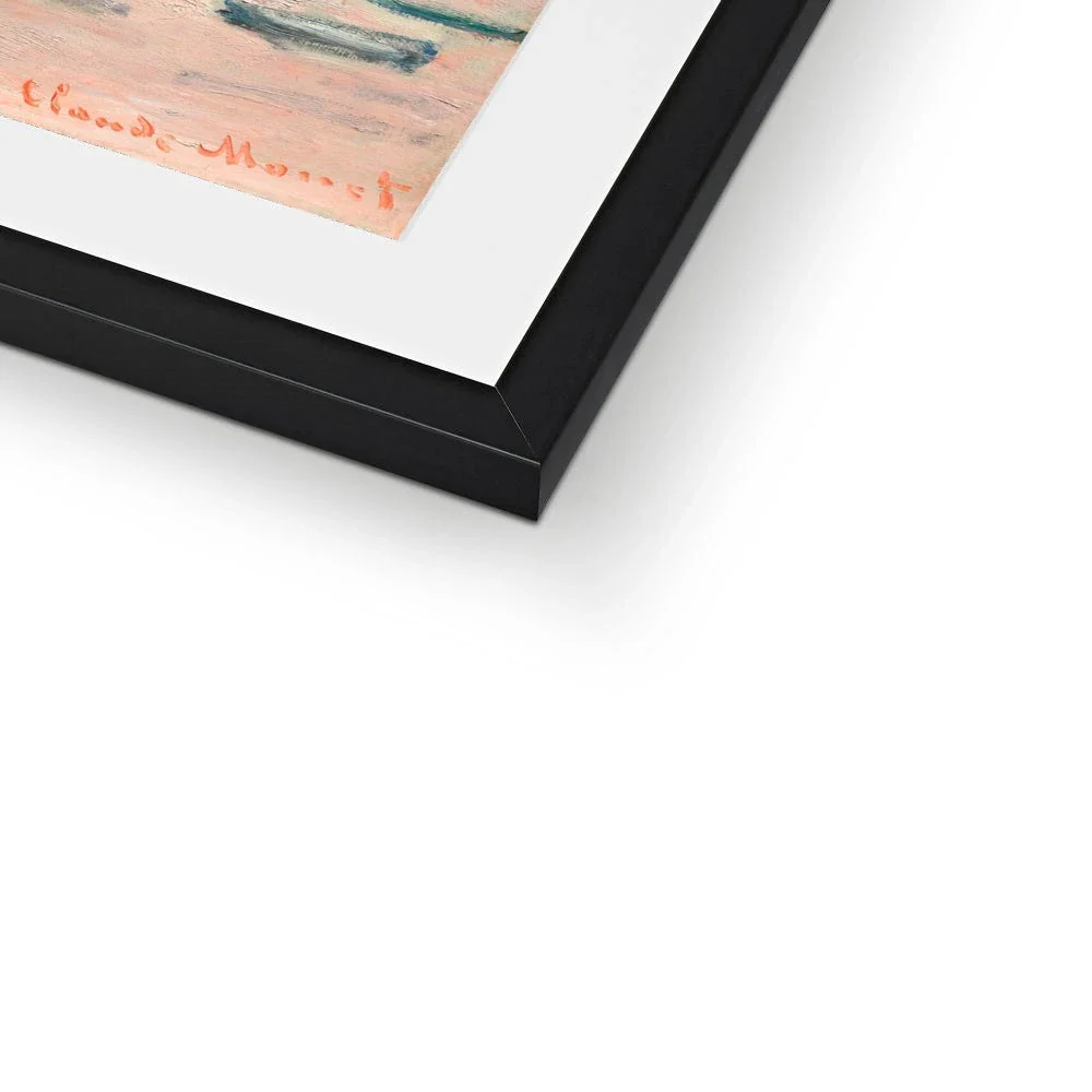 Claude Monet Framed Open Edition Art Print. 'The Beach and the Falaise d'Amont'. Art Gallery Historic Art - Image 7