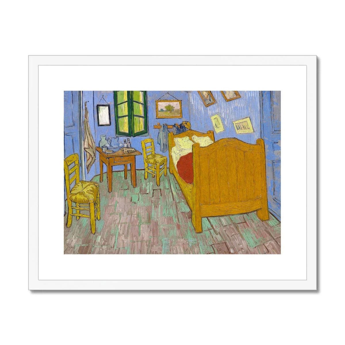 Vincent Van Gogh Framed Open Edition Art Print. 'The Bedroom'. Art Gallery Historic Art