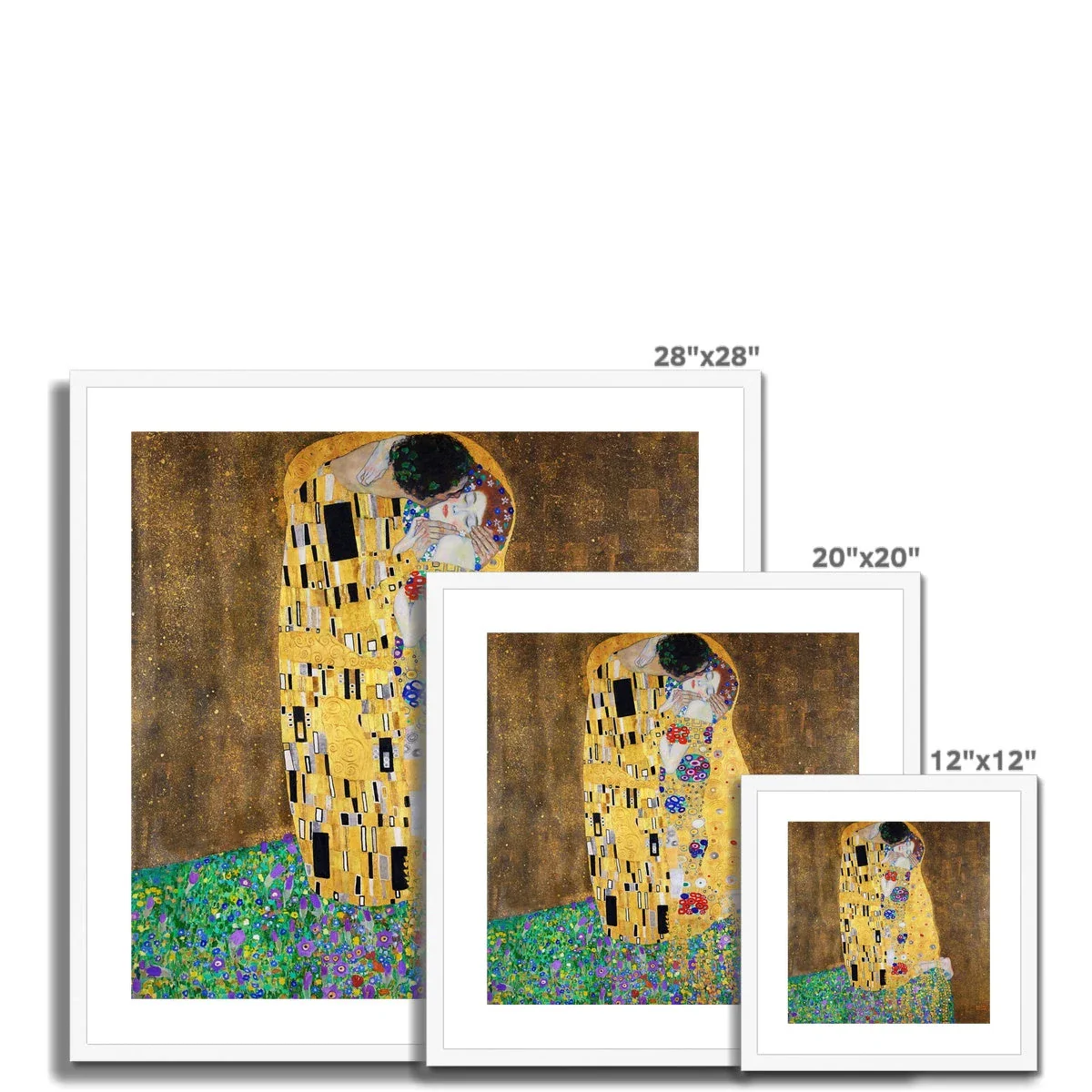 Gustav Klimt Framed Open Edition Art Print. 'The Kiss'. Art Gallery Historic Art - Image 4