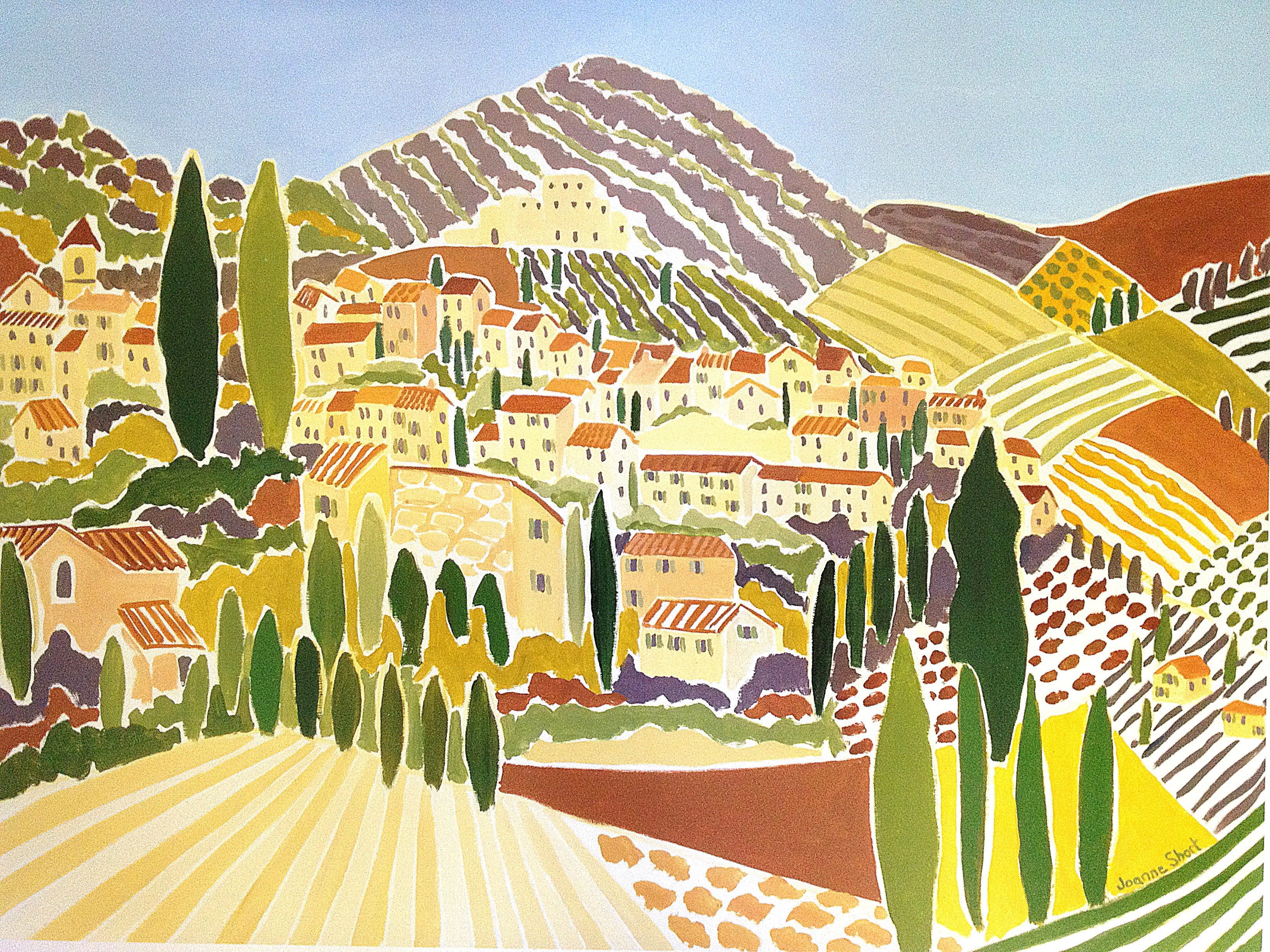 The Old Town, Vaison La Romaine, Provence. Art Poster by Joanne Short. Beside The Wave. - Image 4