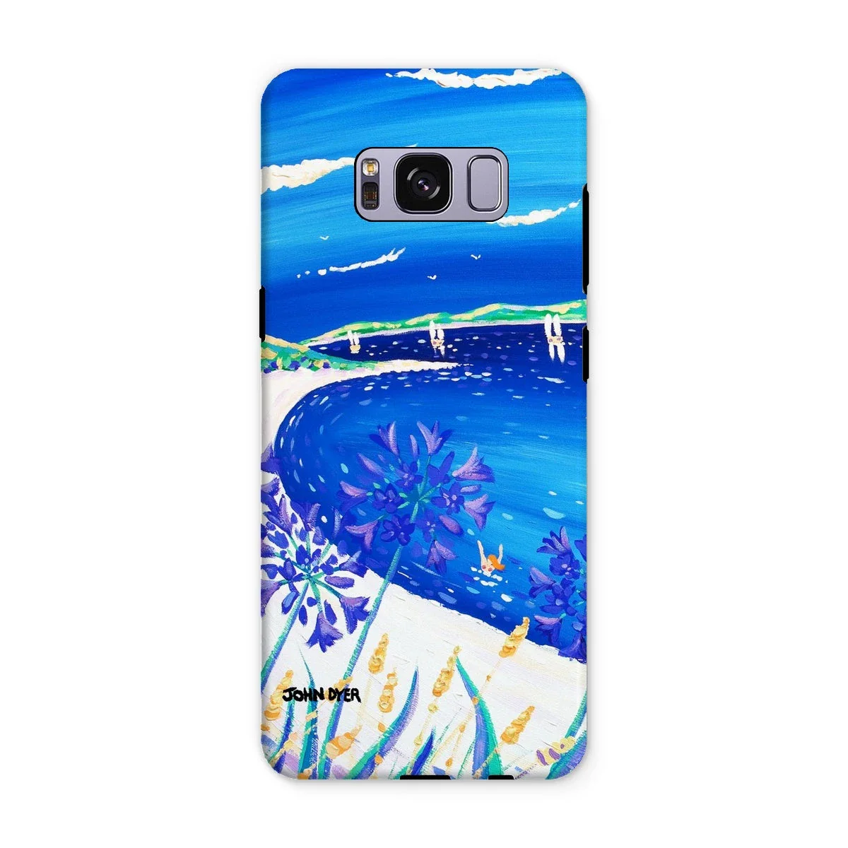 Tough Art Phone Case. Agapanthus Flowers, Tresco. Artist John Dyer. Cornwall Art Gallery. - Image 10