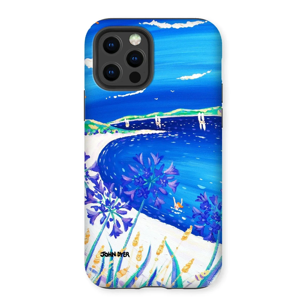 Tough Art Phone Case. Agapanthus Flowers, Tresco. Artist John Dyer. Cornwall Art Gallery. - Image 16