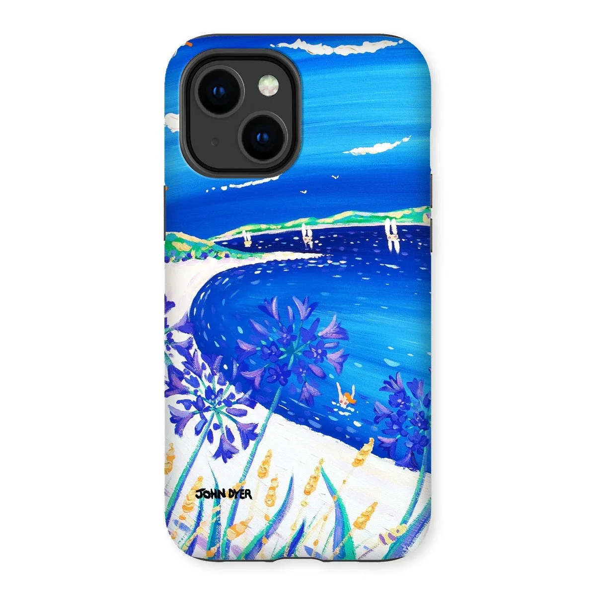Tough Art Phone Case. Agapanthus Flowers, Tresco. Artist John Dyer. Cornwall Art Gallery. - Image 26