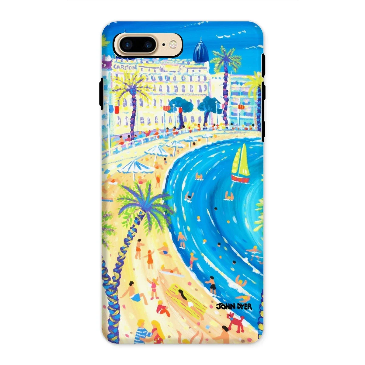 Tough Art Phone Case. Cannes, South of France. Artist John Dyer. Cornwall Art Gallery - Image 19