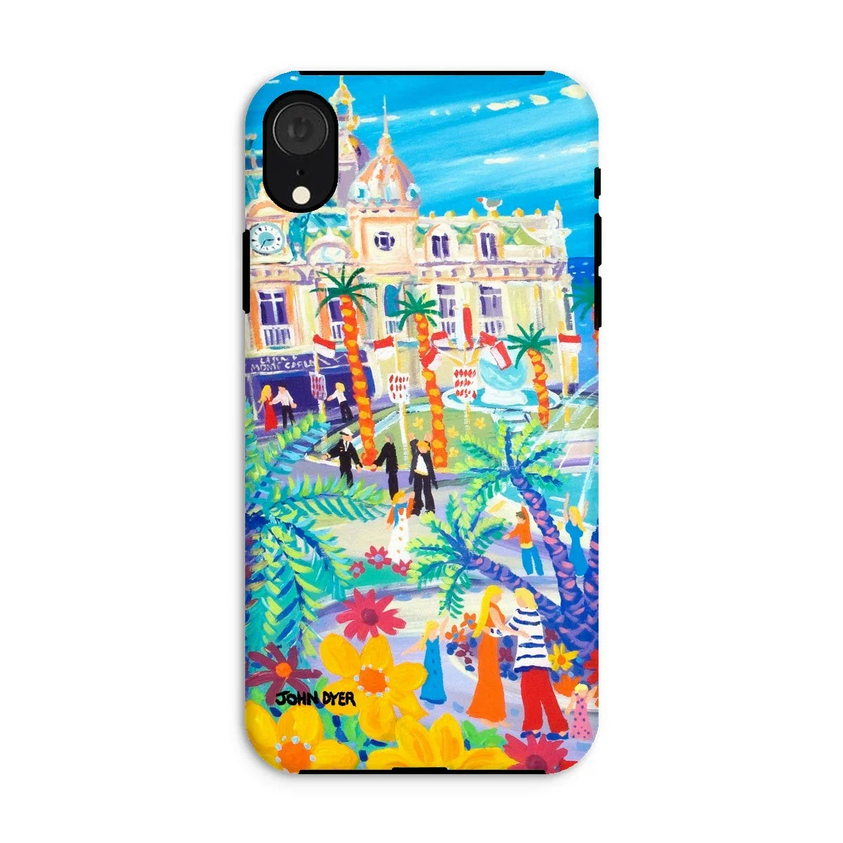 Tough Art Phone Case. Casino Square, Monaco. Artist John Dyer. Cornwall Art Gallery - Image 21