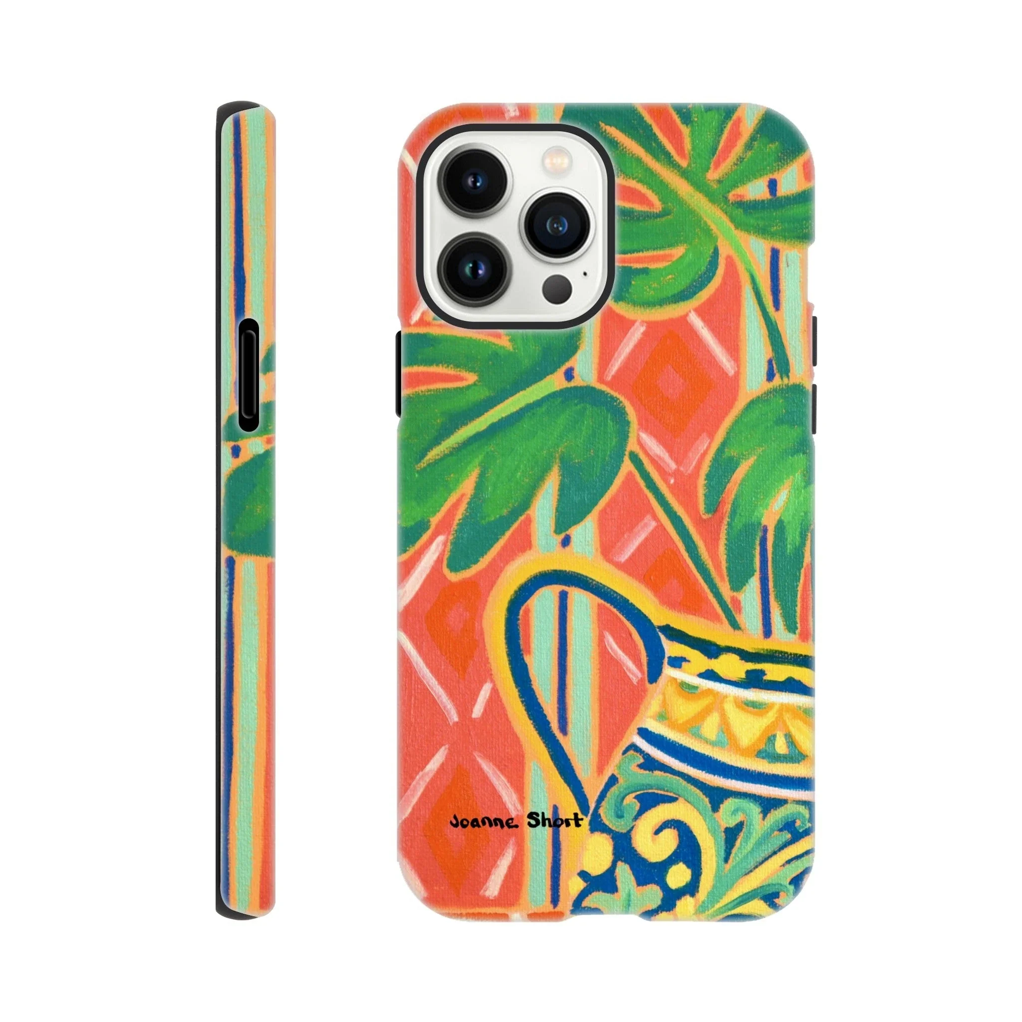 Tough Art Phone Case. Cheese Plant. Artist Joanne Short. Cornwall Art Gallery - Image 12