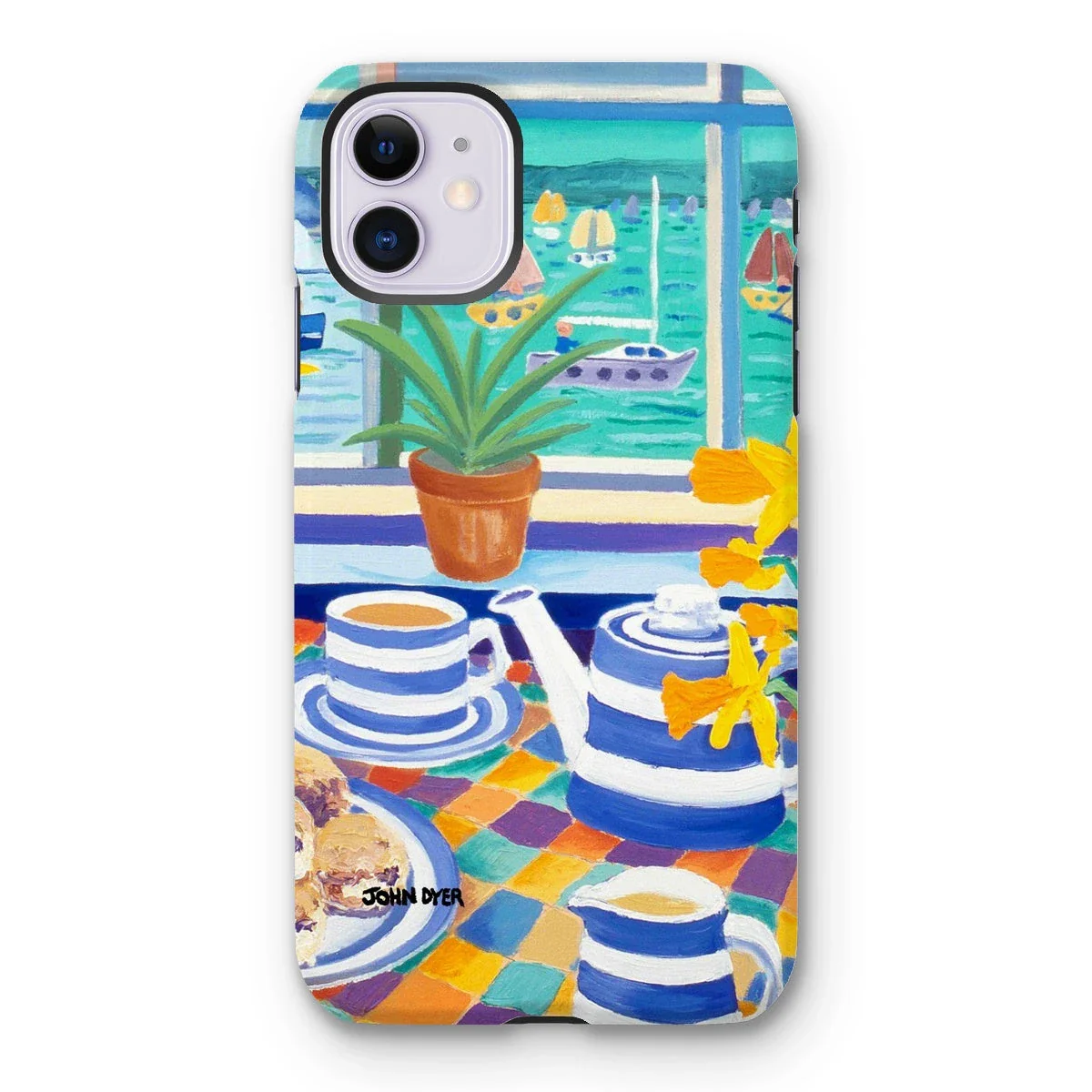 Tough Art Phone Case. Cornishware. Artist John Dyer. Cornwall Art Gallery - Image 11