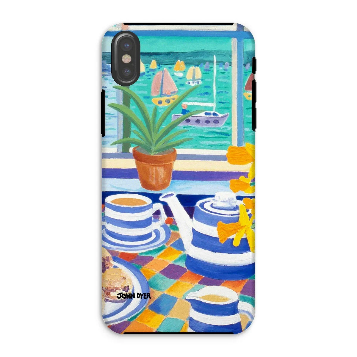 Tough Art Phone Case. Cornishware. Artist John Dyer. Cornwall Art Gallery - Image 22