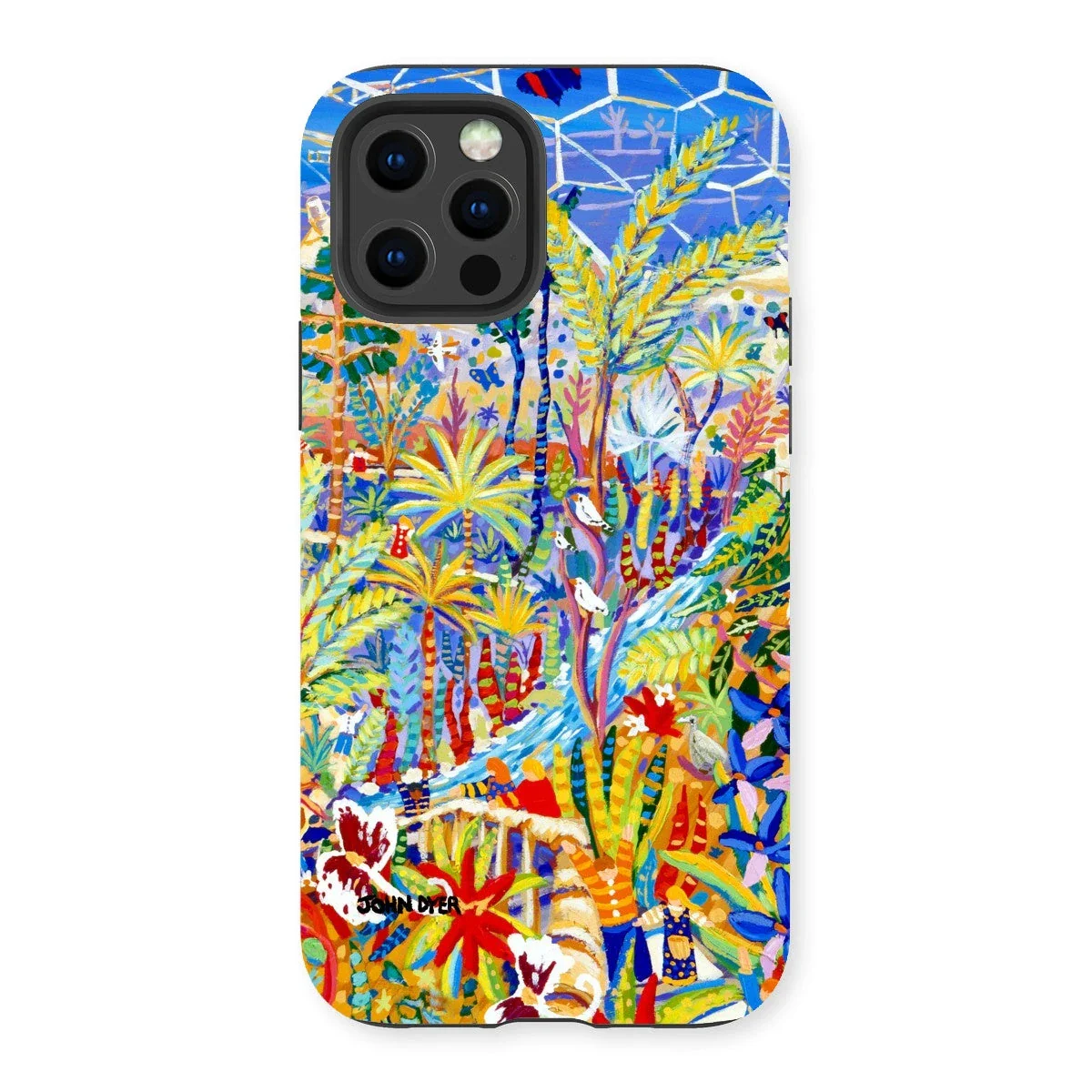 Tough Art Phone Case. Eden Project Rainforest. Artist John Dyer. Cornwall Art Gallery - Image 3