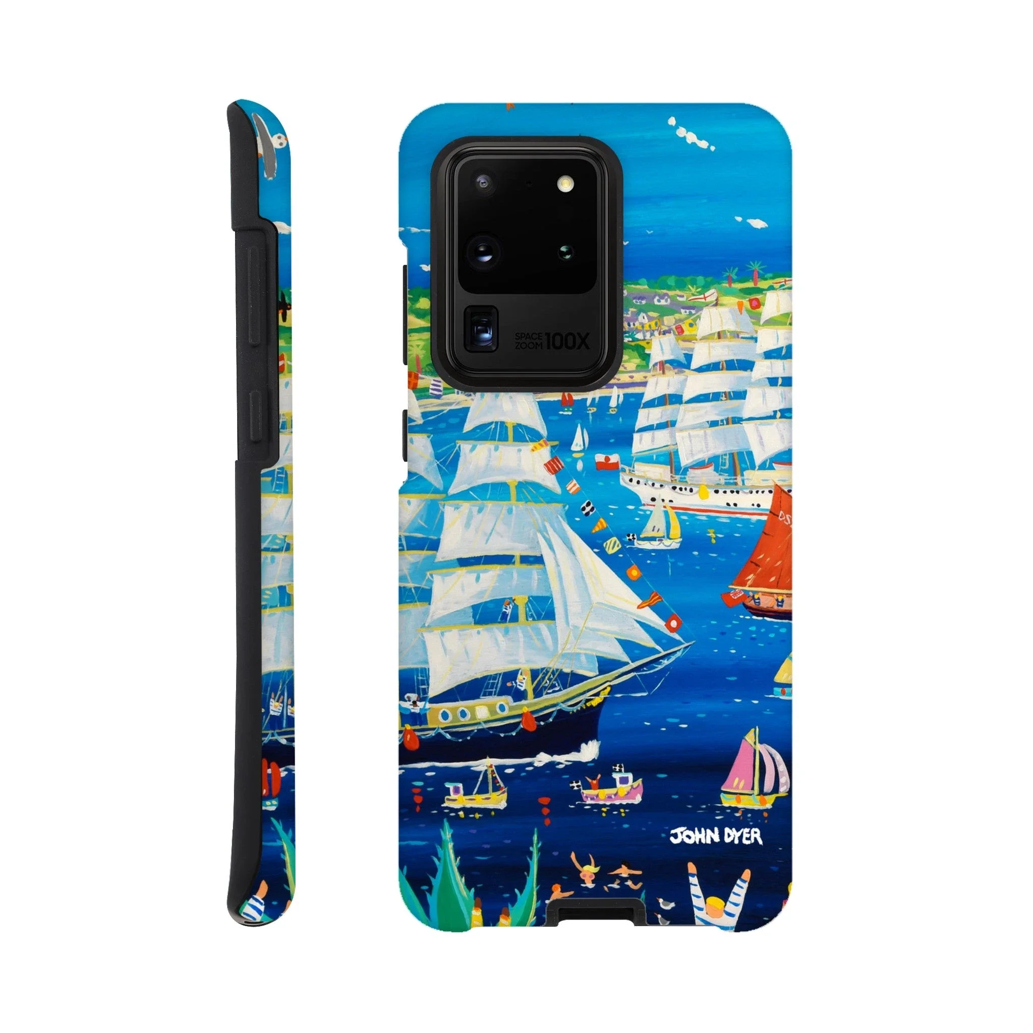 Tough Art Phone Case. Falmouth Tall Ships Regatta & Races. Artist John Dyer. Cornwall Art Gallery. - Image 24