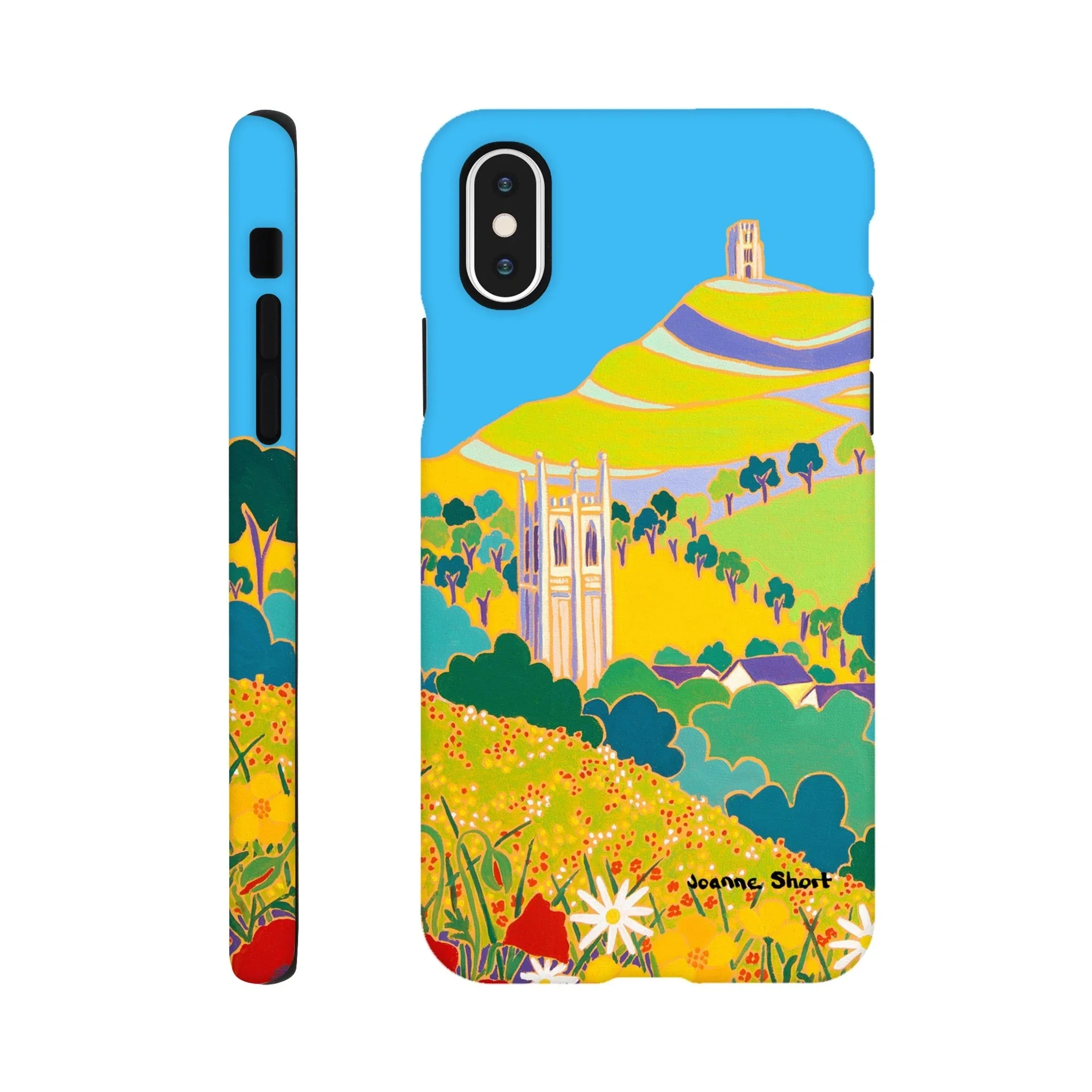 Tough Art Phone Case. Glastonbury Tor, Somerset. British Artist Joanne Short. - Image 3